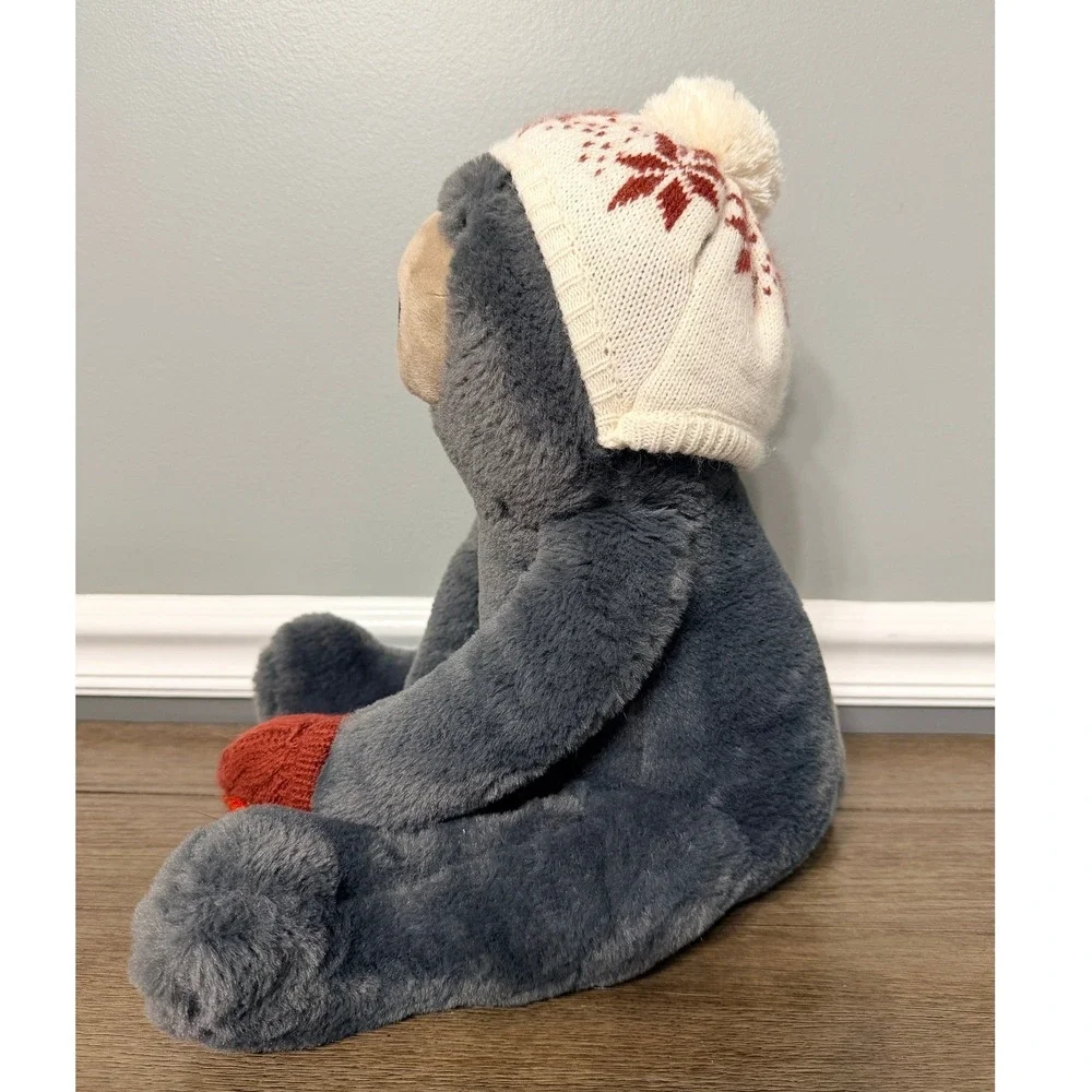 Justice Winter Holiday Grey Bear‎ Plush